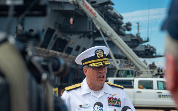 Truman returns to Naval Station Norfolk after a regularly scheduled deployment in the U.S. 6th Fleet areas of operations in support of theater security cooperation efforts and to defend U.S., allied and partner interests, Sep. 12, 2022.