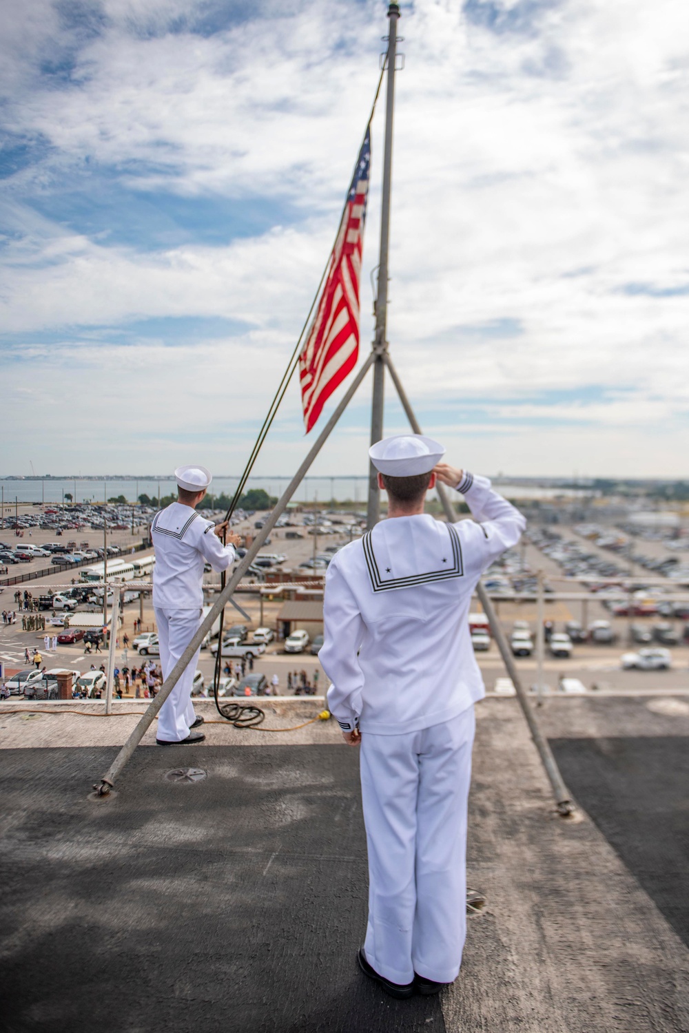 Truman returns to Naval Station Norfolk after a regularly scheduled deployment in the U.S. 6th Fleet areas of operations in support of theater security cooperation efforts and to defend U.S., allied and partner interests, Sep. 12, 2022.