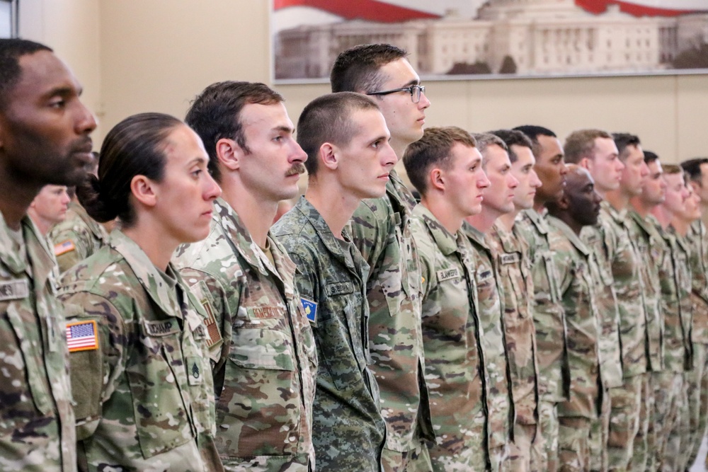 Kosovo Security Force members become first to graduate U.S. Air Assault course at Camp Dodge