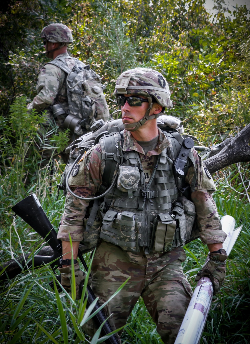 U.S. Soldiers conduct sling load field exercise during Pathfinder course at Camp Dodge