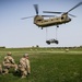 U.S. Soldiers conduct sling load field exercise during Pathfinder course at Camp Dodge