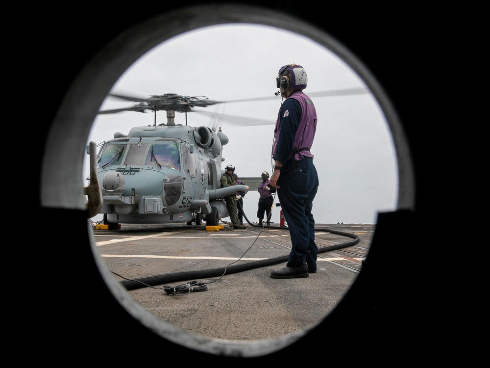 USS Delbert D. Black Conducts Flight Operations