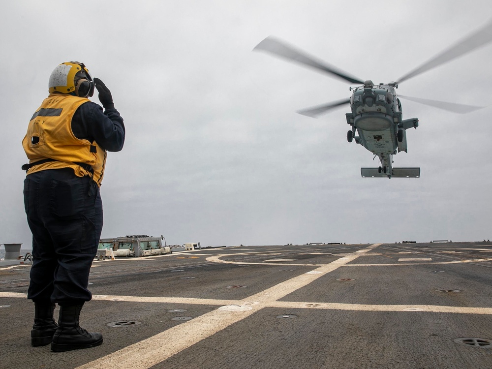 USS Delbert D. Black Conducts Flight Operations