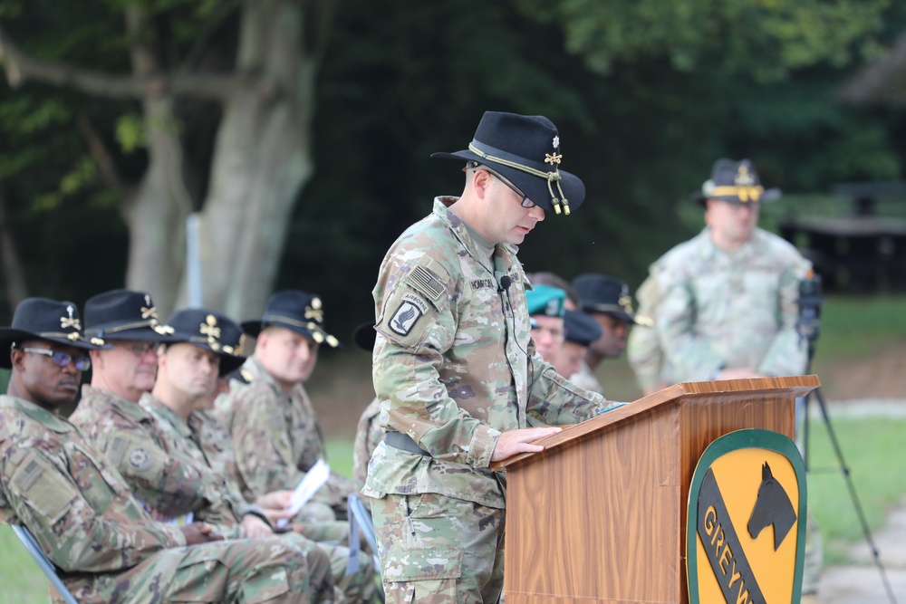 6-9 Cavalry Regiment Change of Command Ceremony