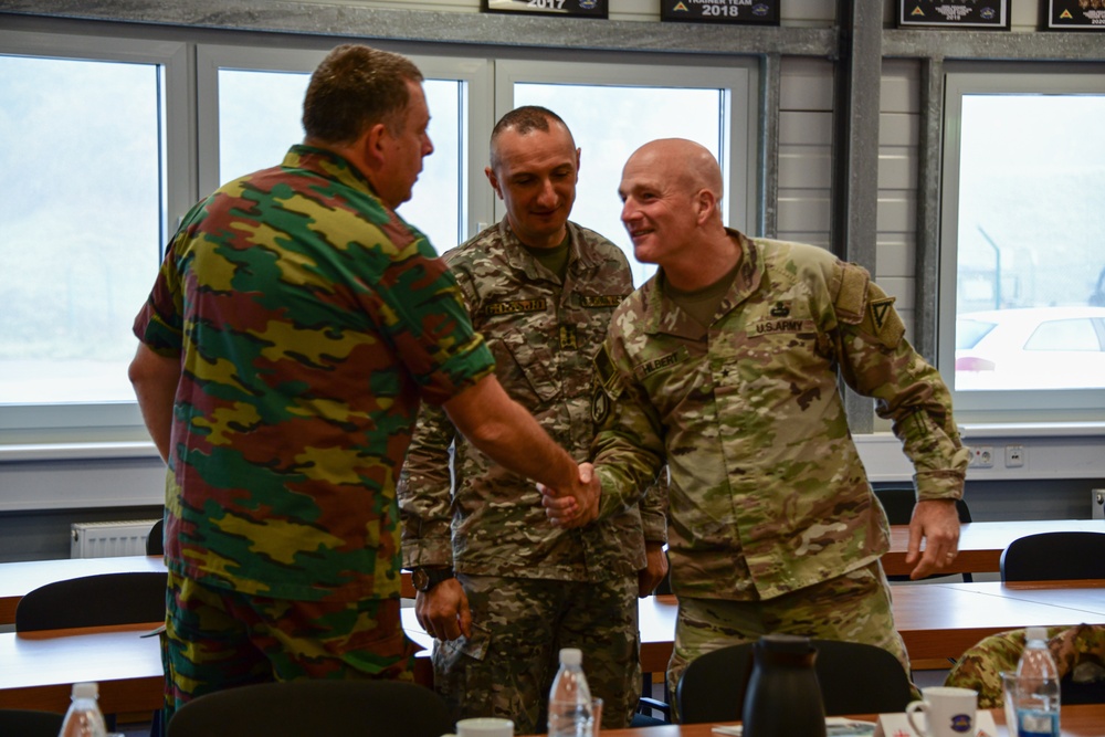 NATO Members Shake Hands