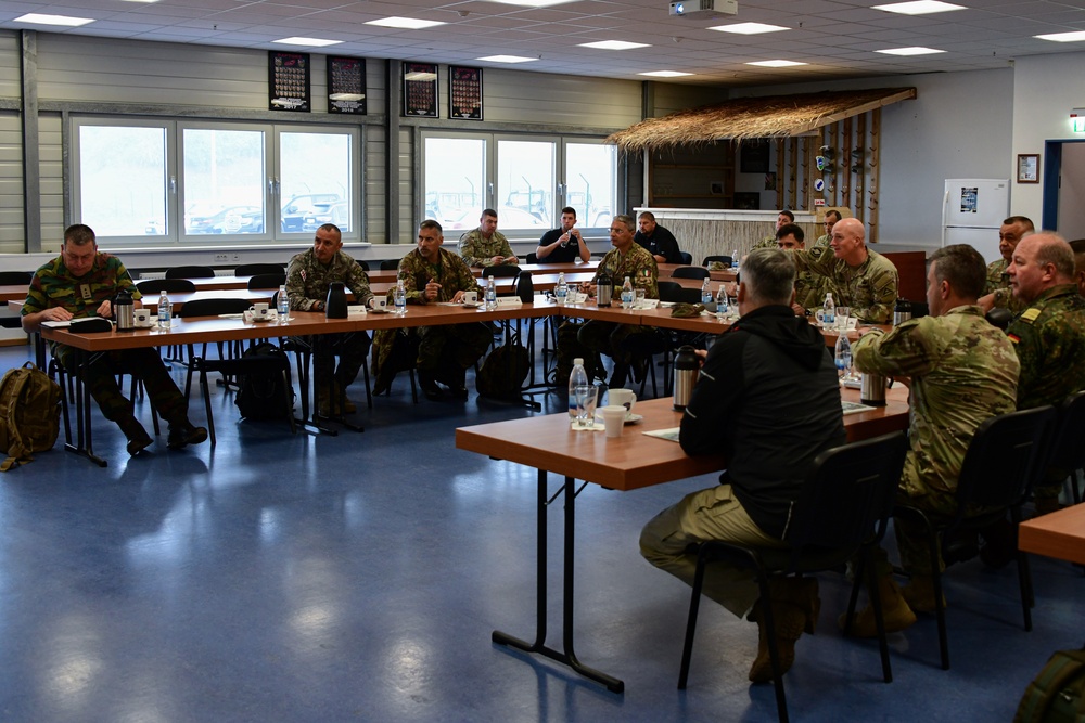 NATO Members Discuss Saber Junction 22