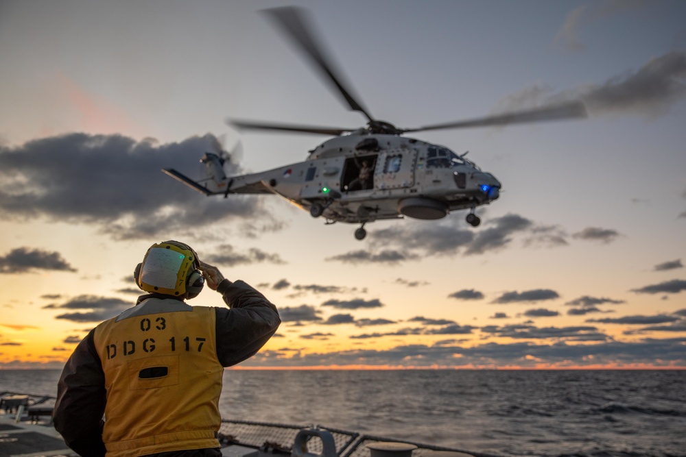 USS Paul Ignatius (DDG 117) Conducts Flight OPs with Royal Netherlands Navy