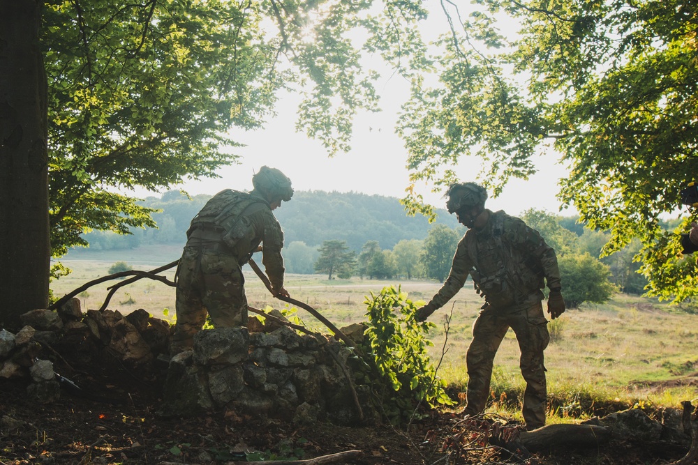 173rd Airborne Brigade Soldiers Train in Saber Junction 22