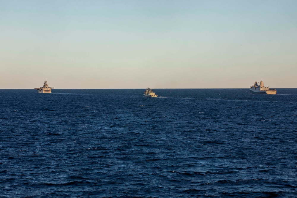 Kearsarge Amphibious Ready Group sails with Swedish Navy