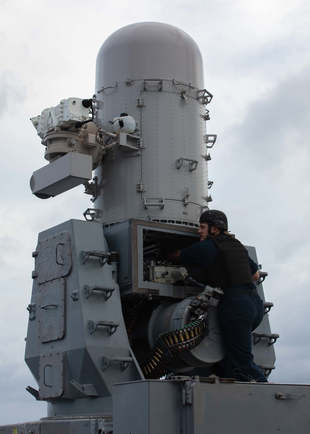 USS Normandy Conducts Gunnery Demo