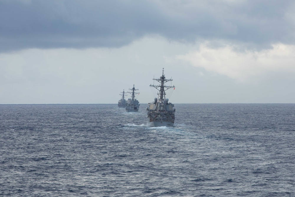 USS Normandy Conducts Gunnery Demo