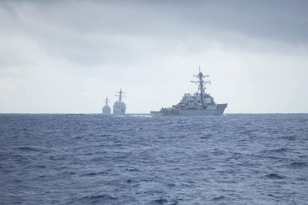 USS Normandy Conducts Gunnery Demo