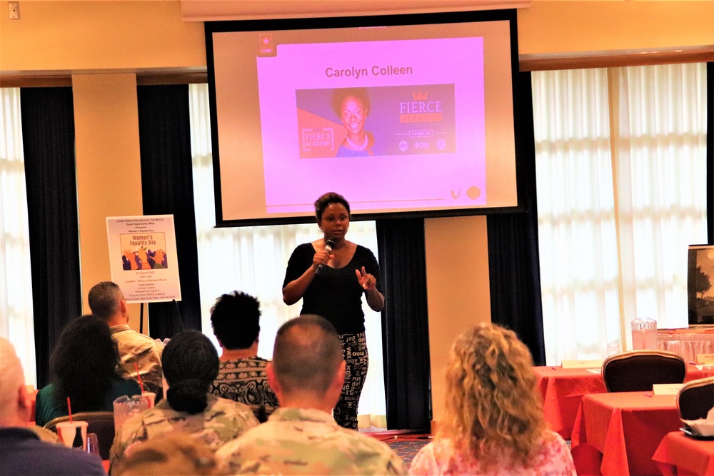 Scenes from Fort McCoy's 2022 Women's Equality Day Observance