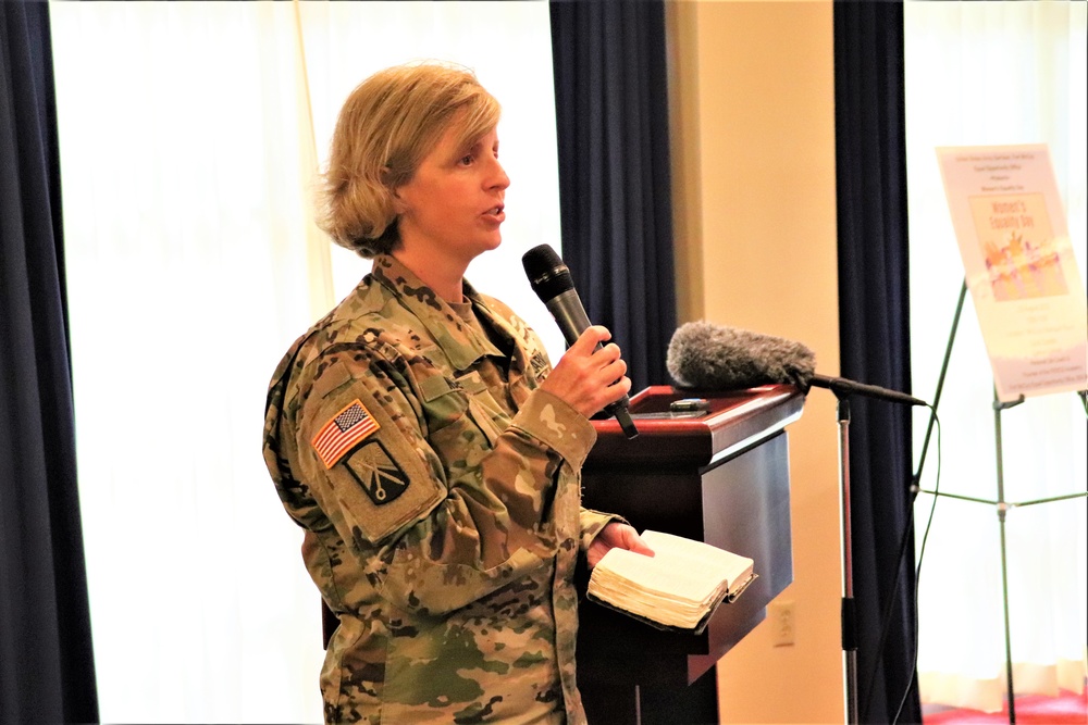 Scenes from Fort McCoy's 2022 Women's Equality Day Observance
