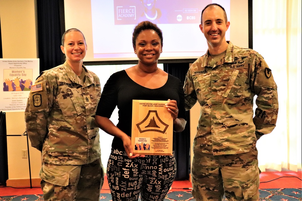 Scenes from Fort McCoy's 2022 Women's Equality Day Observance