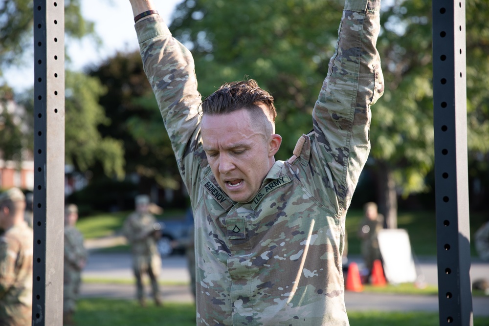 Soldiers compete in 53rd Troop Command Best Warrior