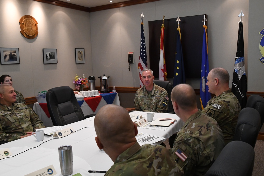 Lt. Gen. Stephen N. Whiting, Space Operations Command Commander visits Clear Space Force Station Airmen and Guardians