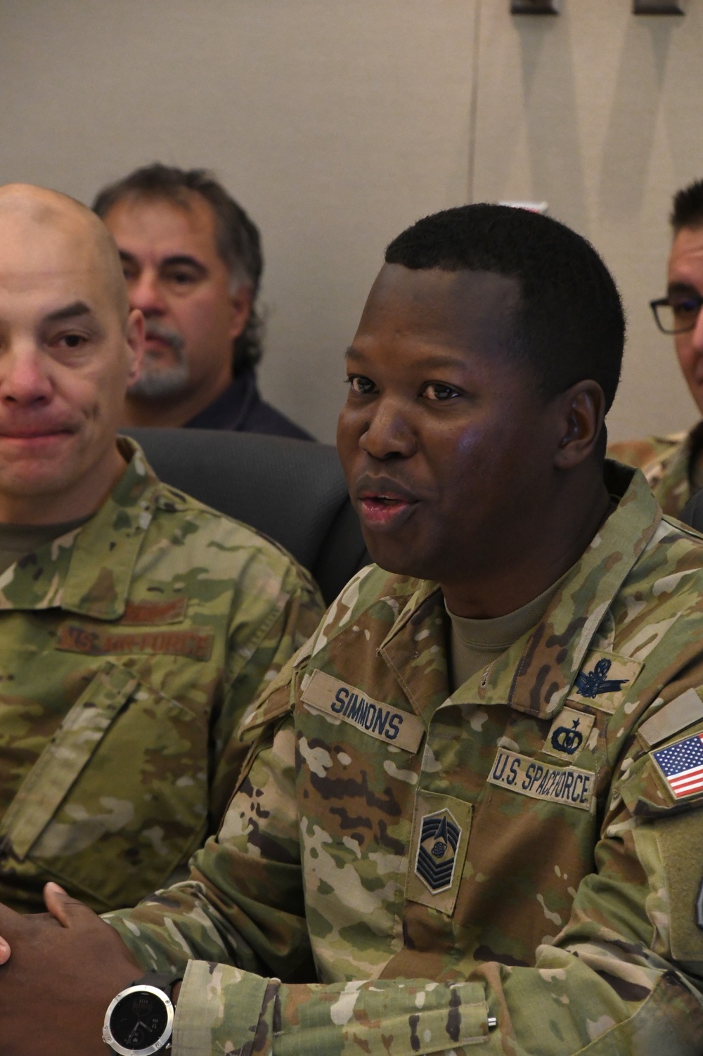 Lt. Gen. Stephen N. Whiting, Space Operations Command Commander visits Clear Space Force Station Airmen and Guardians