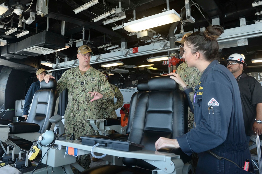 Commander, Navy Regional Maintenance Center Tours USS Manchester (LCS 14)