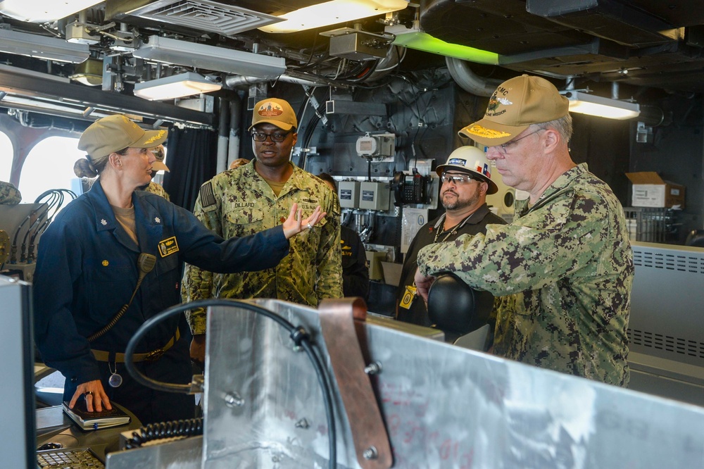 Commander, Navy Regional Maintenance Center Tours USS Manchester (LCS 14)