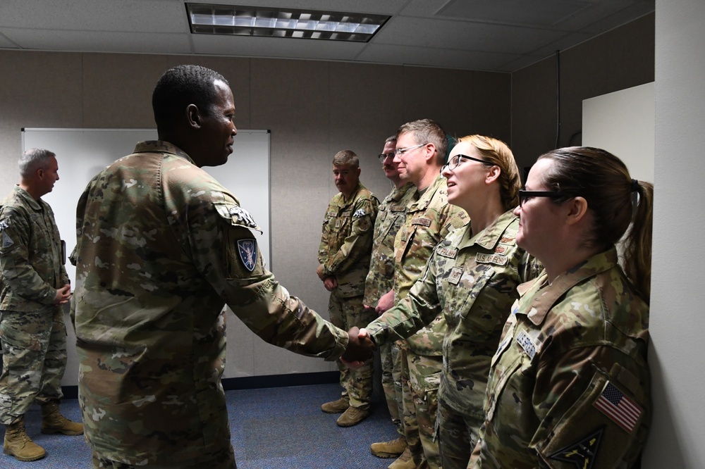 Lt. Gen. Stephen N. Whiting, Space Operations Command Commander visits Clear Space Force Station Airmen and Guardians