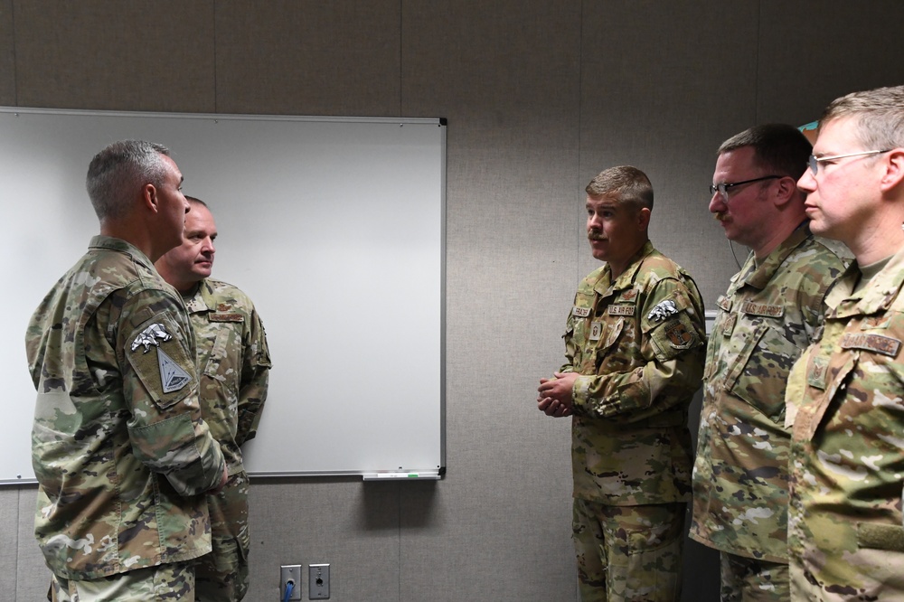 Lt. Gen. Stephen N. Whiting, Space Operations Command Commander visits Clear Space Force Station Airmen and Guardians