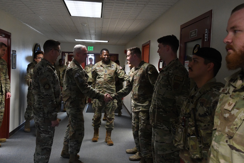 Lt. Gen. Stephen N. Whiting, Space Operations Command Commander visits Clear Space Force Station Airmen and Guardians