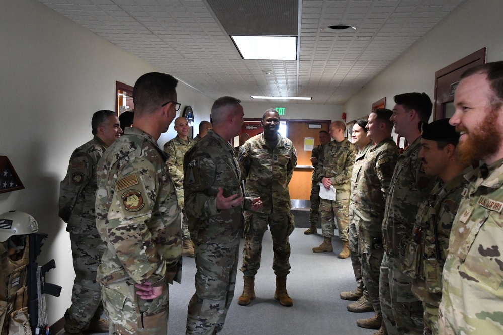 Lt. Gen. Stephen N. Whiting, Space Operations Command Commander visits Clear Space Force Station Airmen and Guardians