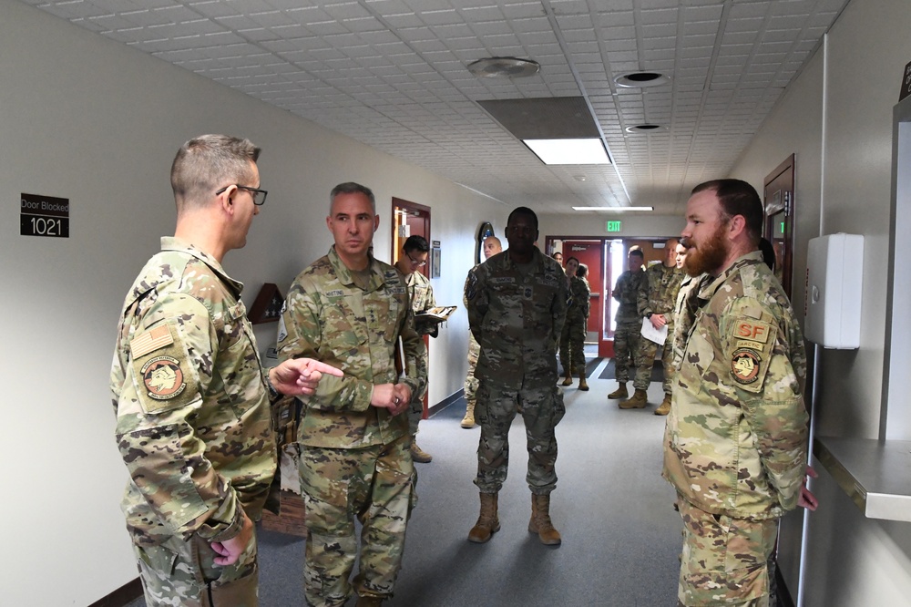 Lt. Gen. Stephen N. Whiting, Space Operations Command Commander visits Clear Space Force Station Airmen and Guardians