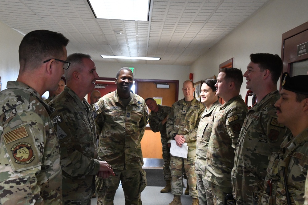 Lt. Gen. Stephen N. Whiting, Space Operations Command Commander visits Clear Space Force Station Airmen and Guardians