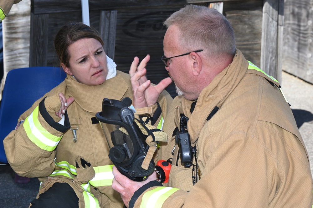 ABG leadership train with Hanscom Fire Dept.