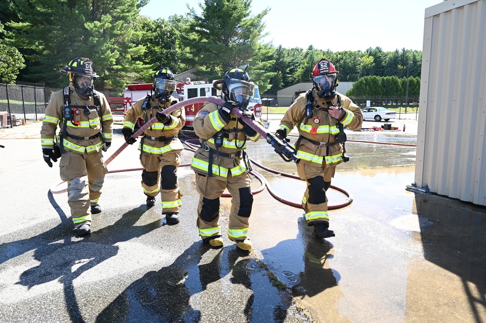 ABG leadership train with Hanscom Fire Dept.