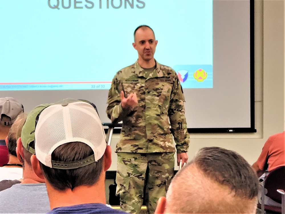 Fort McCoy Garrison commander discusses leadership, more during EEO training at installation