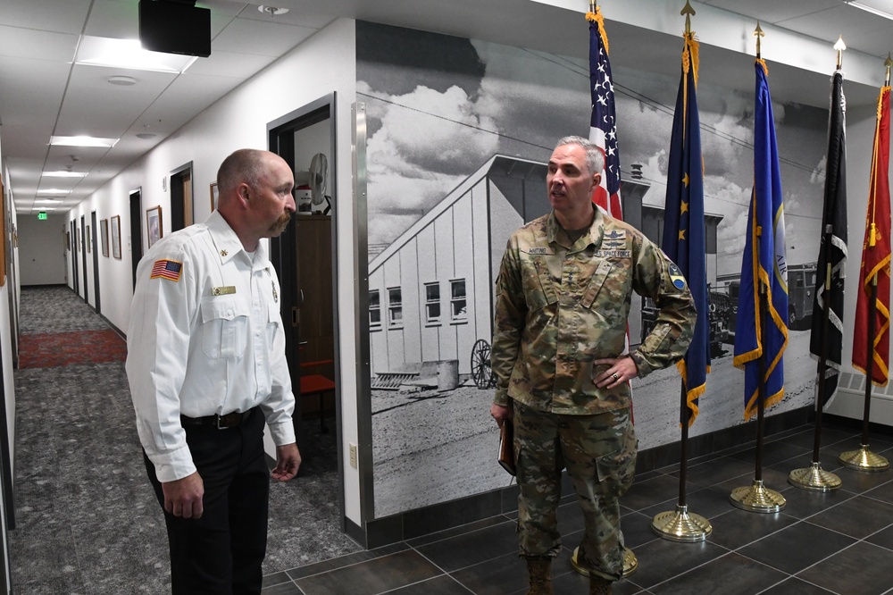 Lt. Gen. Stephen N. Whiting, Space Operations Command Commander visits Clear Space Force Station Airmen and Guardians