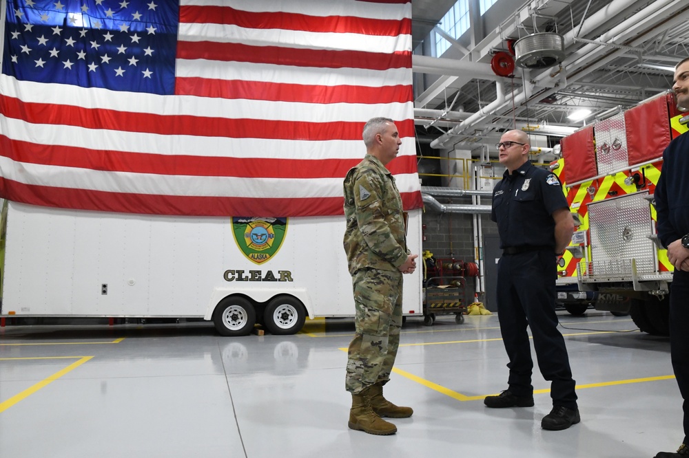 Lt. Gen. Stephen N. Whiting, Space Operations Command Commander visits Clear Space Force Station Airmen and Guardians