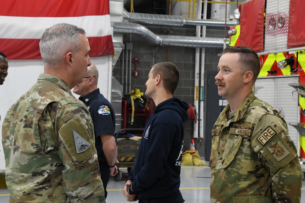 Lt. Gen. Stephen N. Whiting, Space Operations Command Commander visits Clear Space Force Station Airmen and Guardians