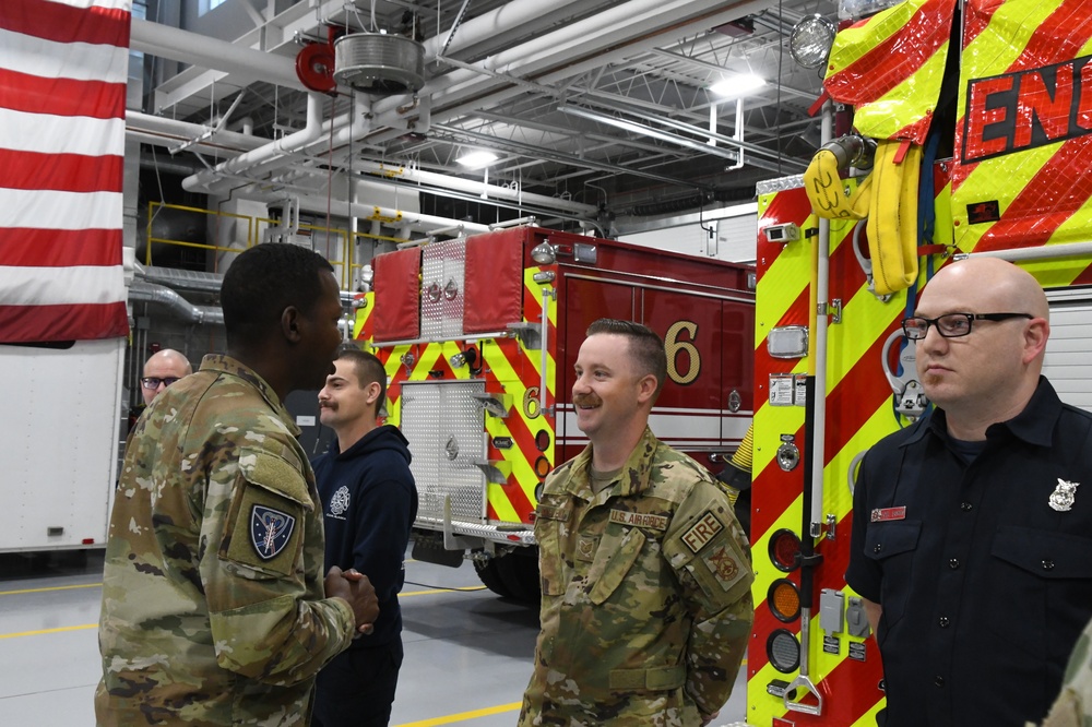 Lt. Gen. Stephen N. Whiting, Space Operations Command Commander visits Clear Space Force Station Airmen and Guardians