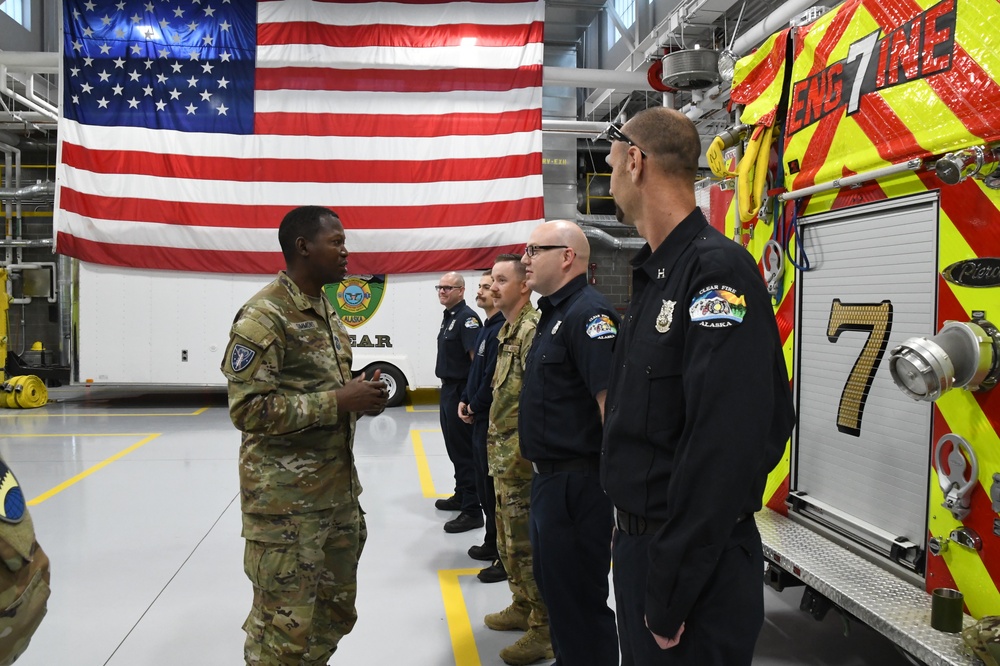 Lt. Gen. Stephen N. Whiting, Space Operations Command Commander visits Clear Space Force Station Airmen and Guardians