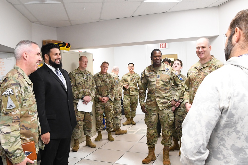 Lt. Gen. Stephen N. Whiting, Space Operations Command Commander visits Clear Space Force Station Airmen and Guardians