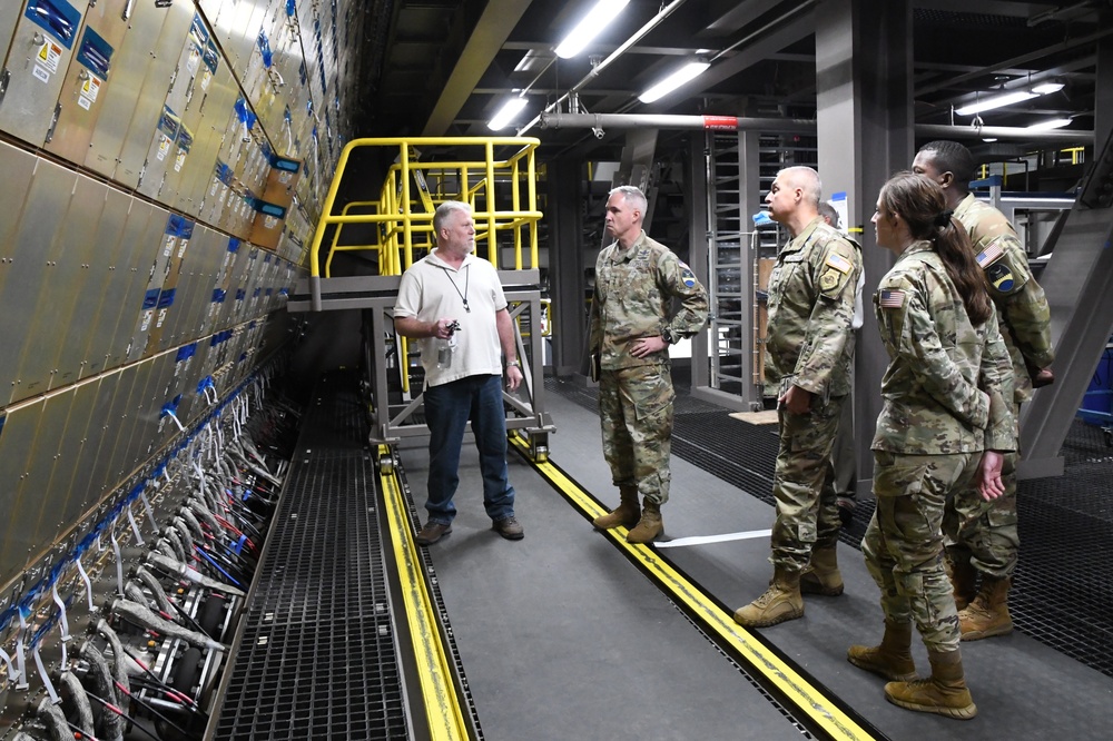 Lt. Gen. Stephen N. Whiting, Space Operations Command Commander visits Clear Space Force Station Airmen and Guardians