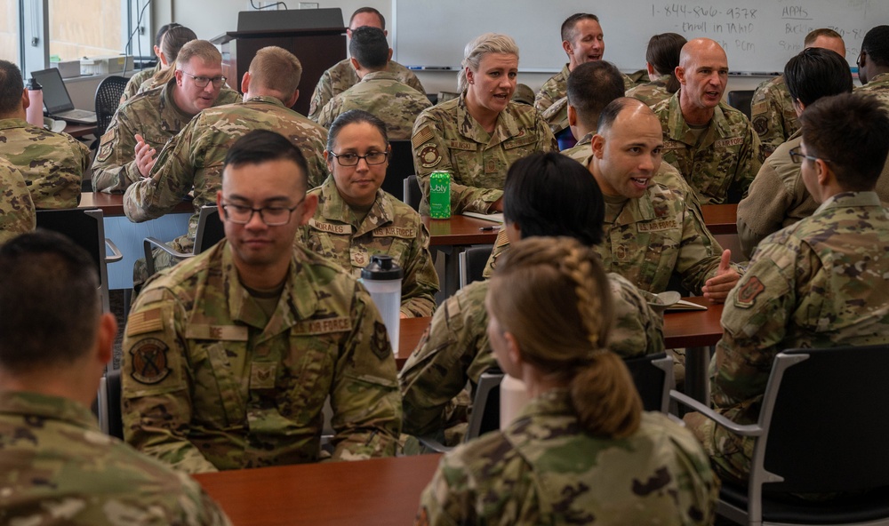 310th Space Wing Top III hosts speed mentoring session