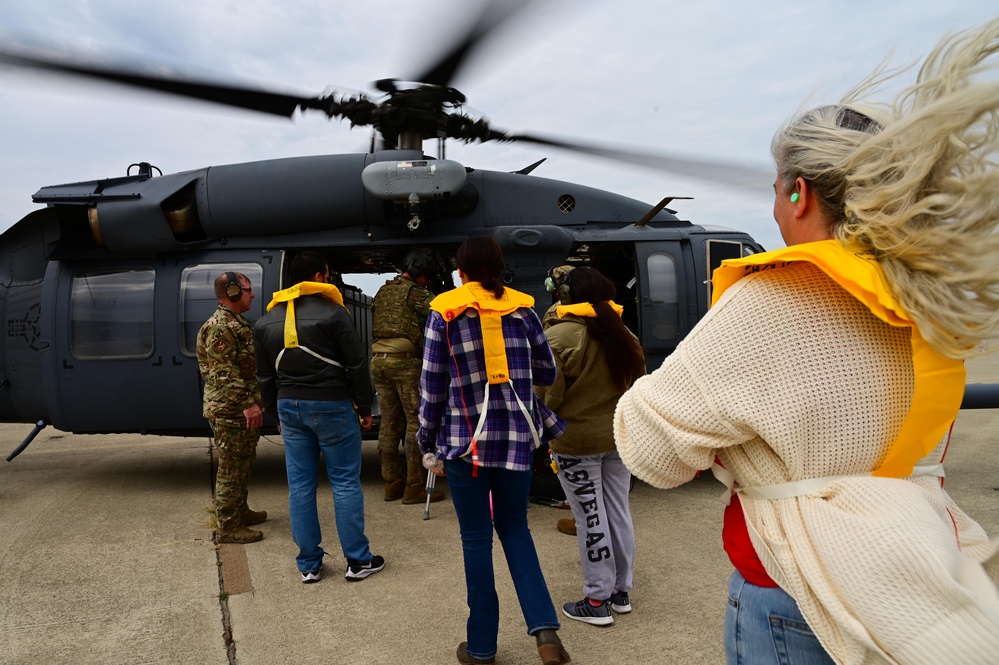 Spouse flights build family connection to 129th Rescue Wing mission