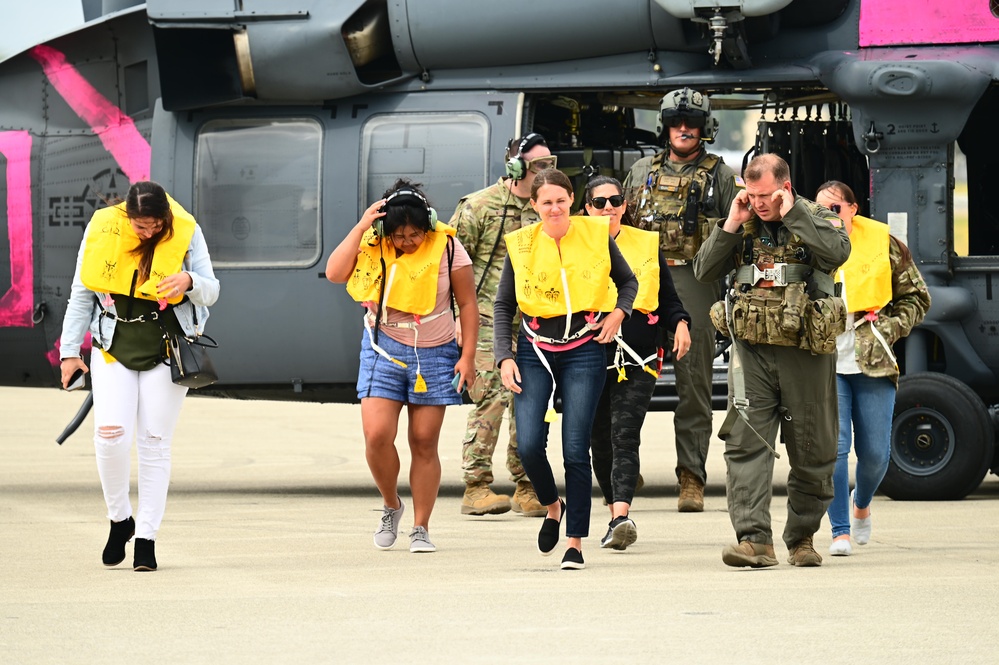 Spouse flights build family connection to 129th Rescue Wing mission