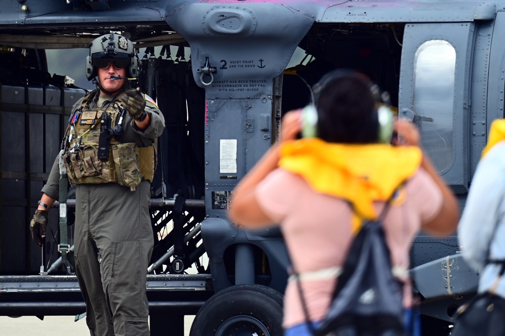 Spouse flights build family connection to 129th Rescue Wing mission