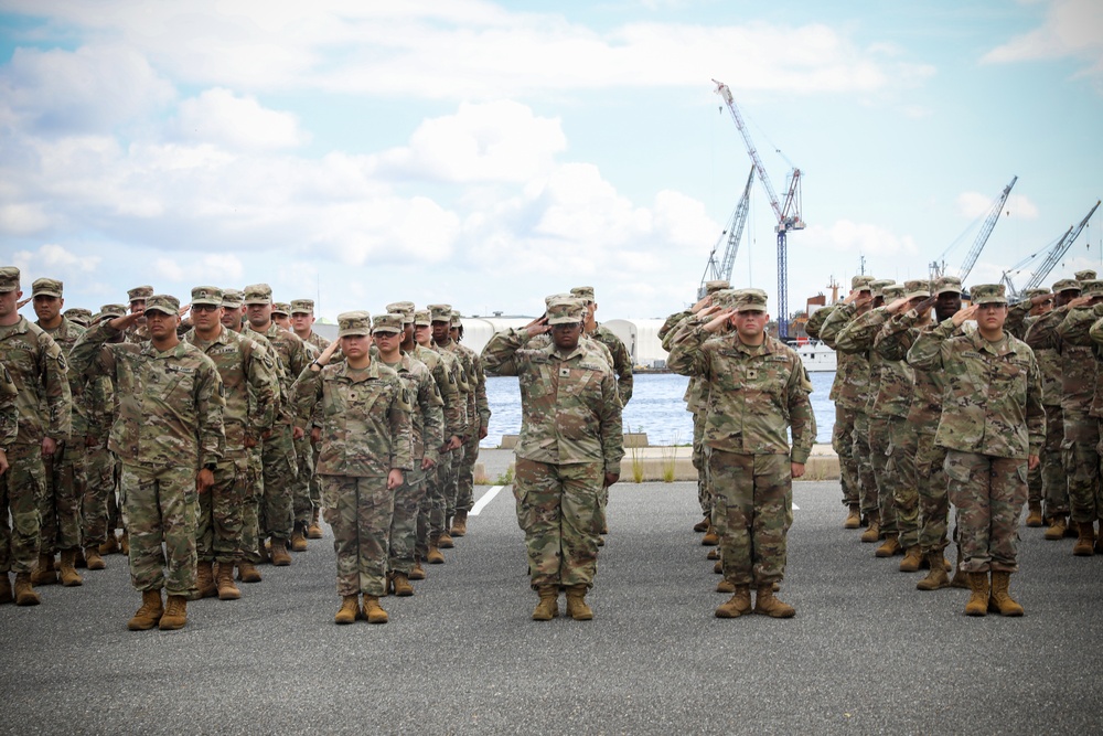 Alpha Company, 392nd Expeditionary Signal Battalion Deployment Ceremony