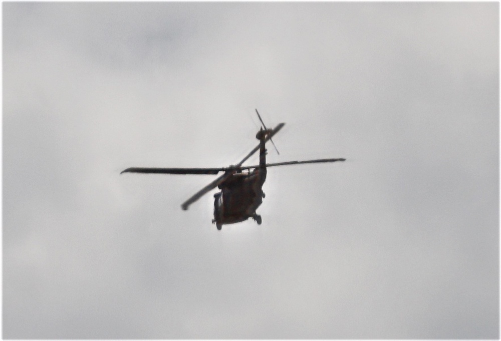 Black Hawk training operations at Fort McCoy