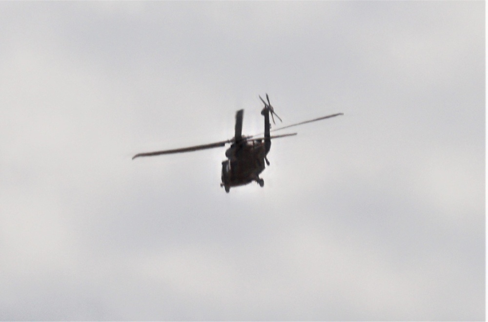 Black Hawk training operations at Fort McCoy