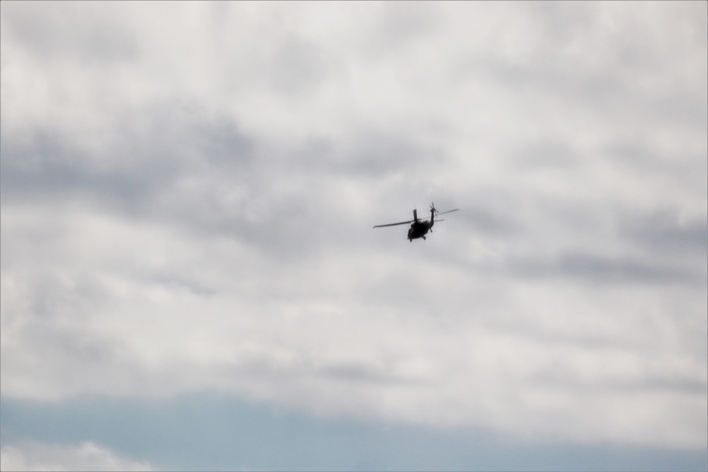 Black Hawk training operations at Fort McCoy