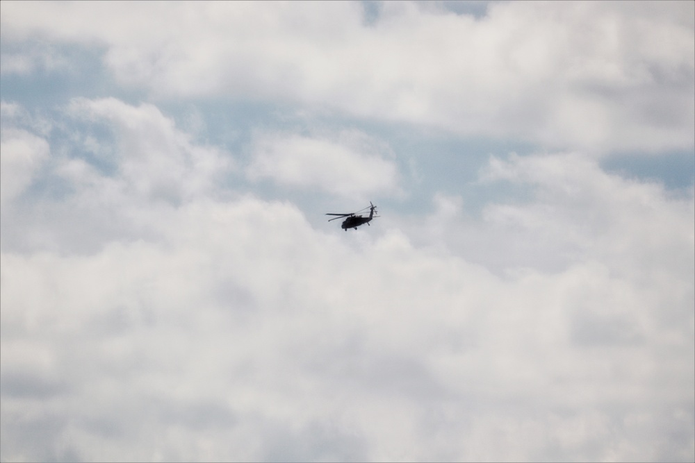 Black Hawk training operations at Fort McCoy