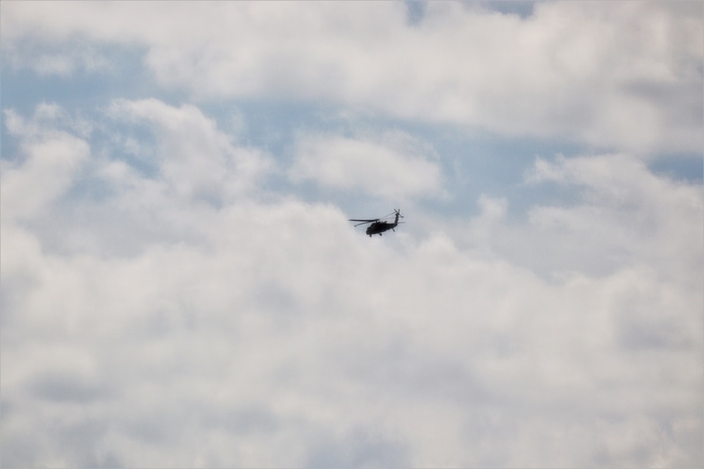 Black Hawk training operations at Fort McCoy